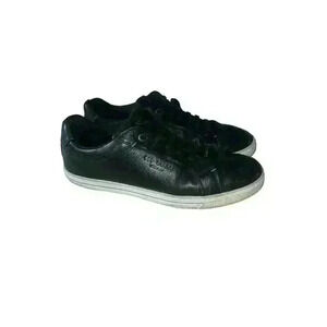 Ted Baker London Men's Thawne Sneaker Black Leather Size 12 Lace Up